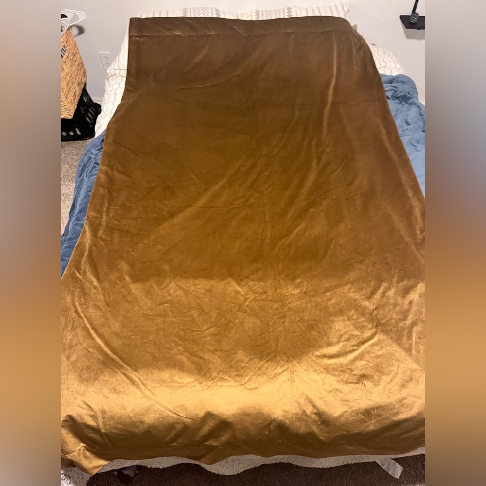 Spiced Rum plush velvet curtains